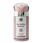 Pink geparfumeerde sprays met zilveren accenten voor Riffs Deodorant Les Belles Femme